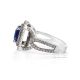 untreated blue sapphire diamond ring