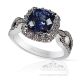 rich blue Ceylon Sapphire Ring