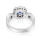 platinum ring with blue sapphire 