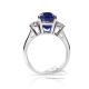 blue sapphire Platinum ring