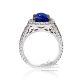 Blue Sapphire and diamonds Ring