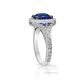 Diamonds and blue sapphire ring 