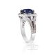 bright blue ceylon sapphire and diamond ring
