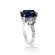Platinum sapphire ring for wedding