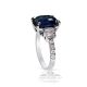 5.48 ct Custom Order Platinum Sapphire Ring GIA 