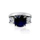 Blue Sapphire 5.48ct engagement ring