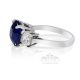 Blue Ceylon Sapphire 5.48ct ring for engagement 