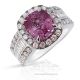 pink sapphire ring with diamonds