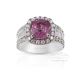 Untreated Pink Sapphire Ring