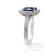 Royal blue sapphire and Platinum ring 