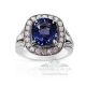 blue and purple sapphire ring 