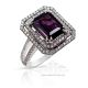 purple sapphire diamond engagement rings