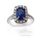 Untreated blue Sapphire 3.06 ct
 ring 