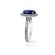 4.12 ct Custom Sapphire Ring - Platinum 950 - GIA