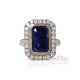 blue ceylon sapphire engagement rings