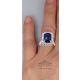 Royal blue sapphire ring 