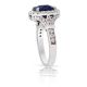 blue sapphire ring with diamond halo
