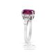 pink sapphire ring with Platinum 