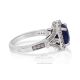 vivid blue sapphire ring ladies 
