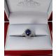blue violet sapphire and diamond ring