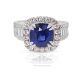 blue Gemstone 3.05 Ct ring