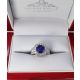 3.05ct blue sapphire ring