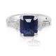 blue sapphire engagement rings emerald cut