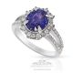 violet blue sapphire 3ct