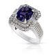 purple sapphire wedding rings