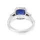 Blue Sapphire and Platinum 950 ring for sale 