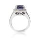 Platinum and purple sapphire ring 