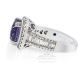 purple sapphire and diamond engagement ring