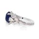 real blue sapphire diamond engagement ring
