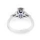 royal blue sapphire diamond engagement ring