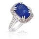 blue sapphire platinum rings halo