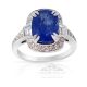 blue sapphire platinum engagement rings