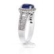 light blue sapphire diamond platinum ring