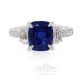 light blue sapphire and diamond engagement ring