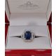 blue sapphire diamond cushion cut engagement rings