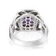Untreated Purple Platinum Sapphire Ring, 4.03 ct  GIA 