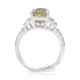 Unheated Yellow Platinum Sapphire Ring, 4.06 ct GIA Certified 