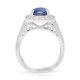 Unheated Platinum Sapphire Ring, 4.18 ct GIA Certified 