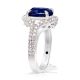 Unheated Platinum Sapphire Ring, 3.56 ct Ceylon Sapphire GIA Certified 
