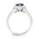 Pear Cut Sapphire Ring, 1.63 ct 18kt Unheated GIA Certified 