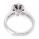 Pear Cut Sapphire Ring, 1.63 ct 18kt Unheated GIA Certified 