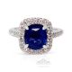 Natural Platinum Sapphire Ring, 2.74 ct GIA Certified 