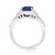 Asscher Cut Natural Sapphire Ring, 1.39 ct Platinum GIA Certified 