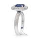 Platinum Sapphire Ring, 3.02 ct Unheated GIA Certified 