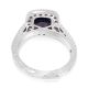 Natural Color Change  Sapphire Ring, 2.27 ct Platinum GIA Certified 
