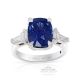 Unheated Platinum Sapphire Ring, 6.02 ct GIA Certified 
